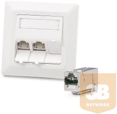 Keline 6A , 3XRJ45/S, FLUSH-MOUNTED, KEJ-C6A-S-HD KEYSTONES nagyítás