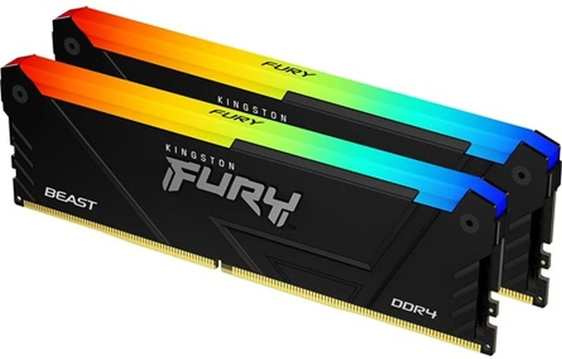 Kingston FURY BEAST DDR4 3200MHZ 32GB (2X16GB) ASZTALI PC MEMÓRIAKÉSZLET KF432C16BB2AK2/32 nagyítás