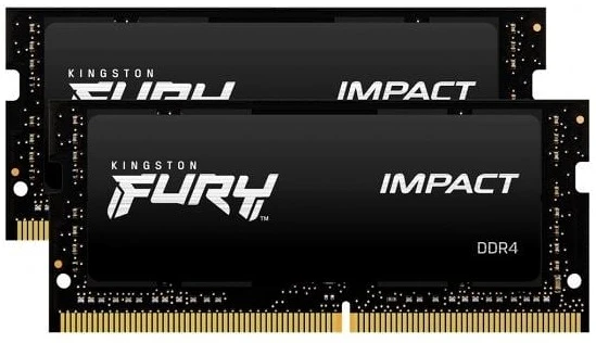 Kingston FURY IMPACT DDR4 3200MHZ 16GB (2X8GB) LAPTOP MEMÓRIAKÉSZLET KF432S20IBK2/16 nagyítás