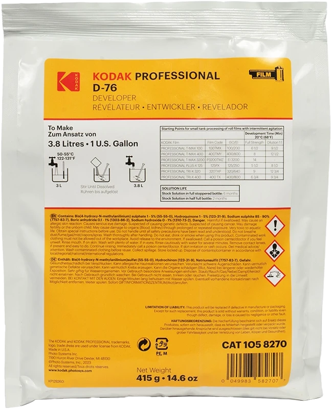 Kodak D-76 nagyítás