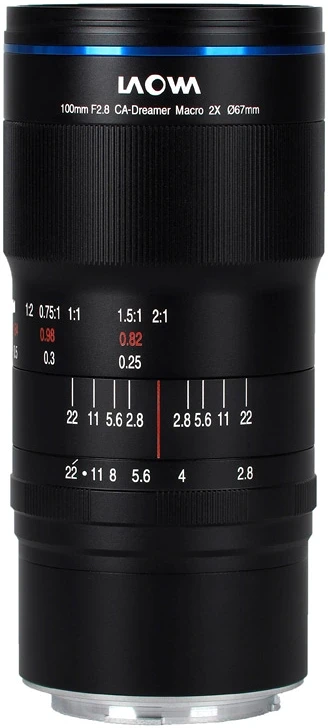 Laowa VE10028RF nagyítás