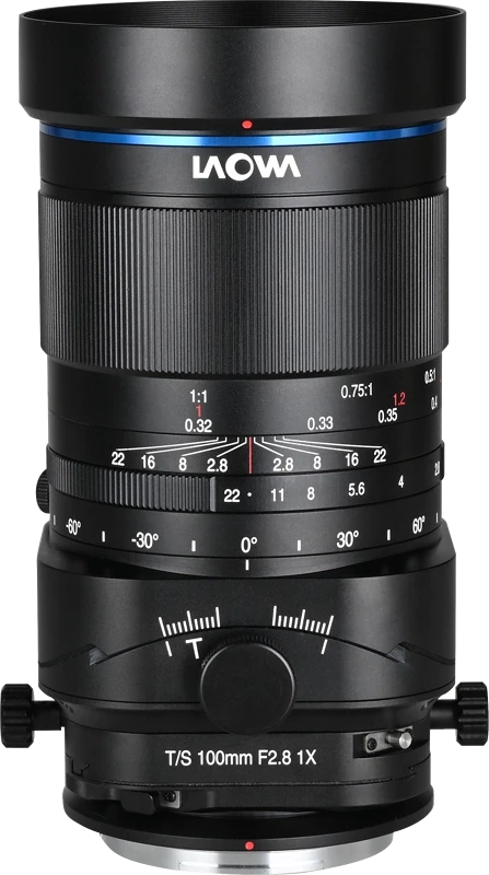 Laowa VE10028TS-GFX nagyítás