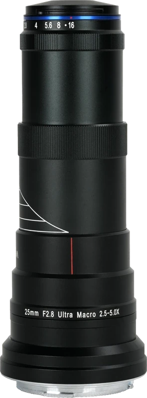 Laowa VE2528RF nagyítás