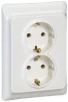 Legrand 2X2P+F nagyítás