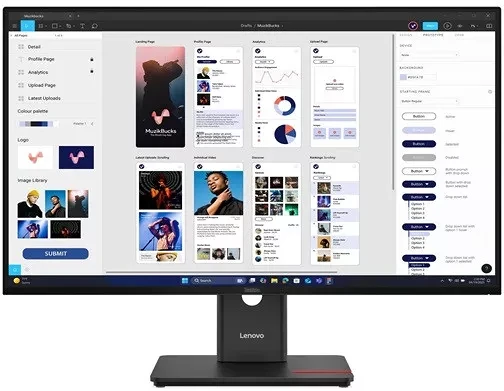 Lenovo 1500:1, 350CD/M2, 4MS, USB A-C, DP nagyítás