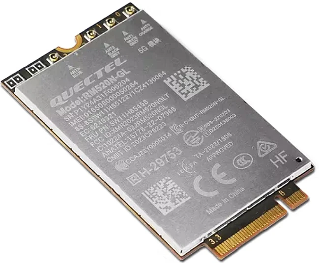 Lenovo RM520N-GL 5G M.2 WWAN nagyítás