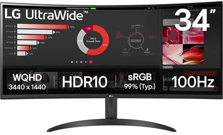 Lg 34WR50QK-B nagyítás