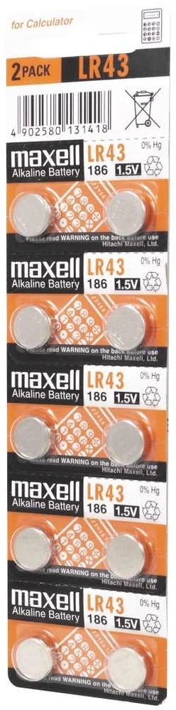 Maxell LR43L-10BP-MAX nagyítás