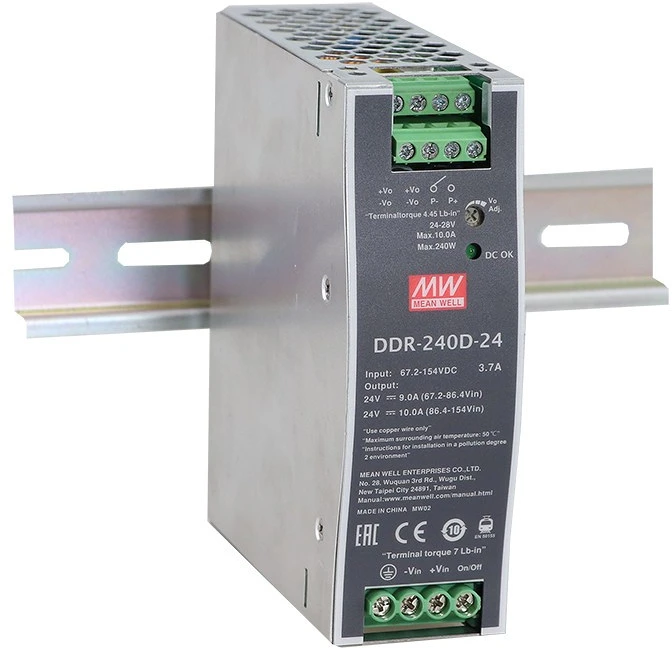 Mean well DDR-240C-24 nagyítás