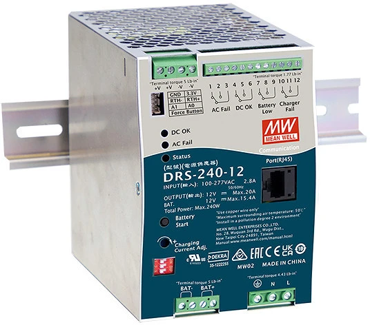 Mean well DRS-240-12 nagyítás