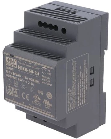 Mean well HDR-60-24 nagyítás