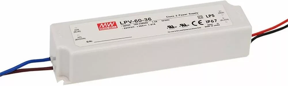 Mean well LPV-60-24 24V 2,5A 60W LED nagyítás