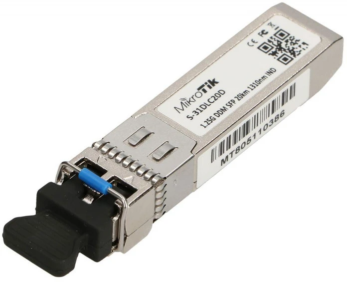 Mikrotik 1,25GB/S, 1310NM, 2X LC, 20KM nagyítás