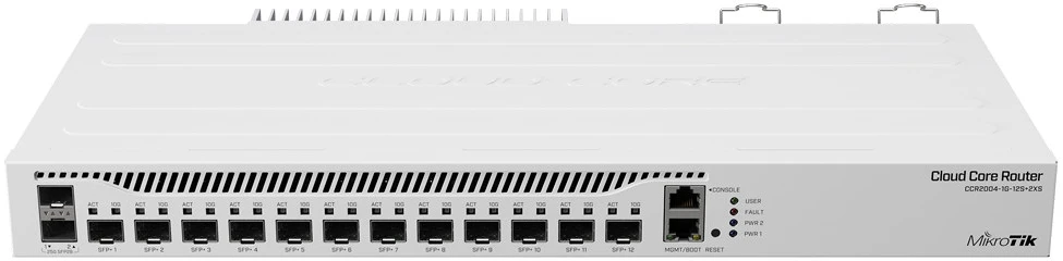Mikrotik CCR2004-1G-12S+2XS nagyítás