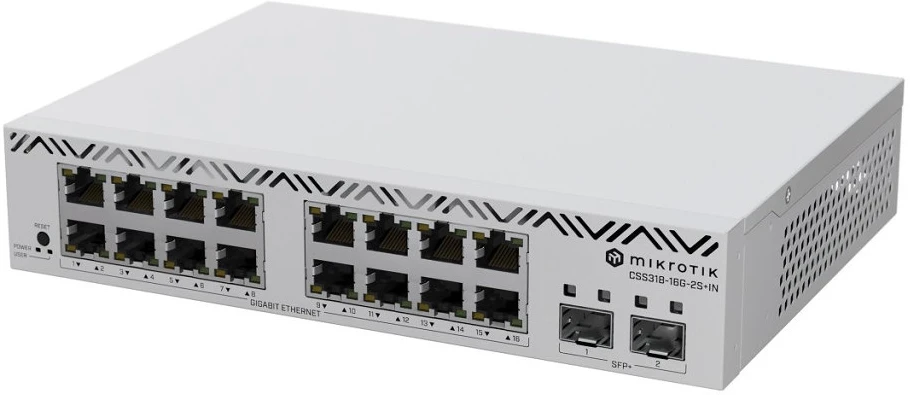 Mikrotik CSS318-16G-2S+IN 16XGBE LAN 2XSFP nagyítás