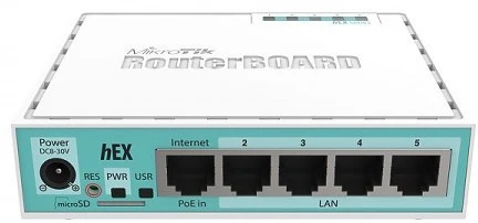Mikrotik RB750GR3 HEX 5XGBE LAN nagyítás