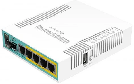 Mikrotik RB960PGS HEX POE 5XGBE LAN nagyítás