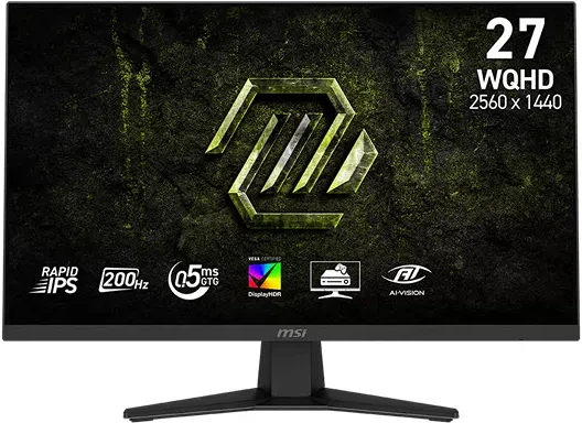 Msi 2560X1440, 1000:1 CR, 250CD/M2, 1MS, 200HZ, DP nagyítás