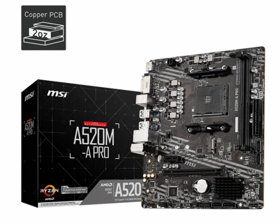 Msi A520M-A PRO nagyítás