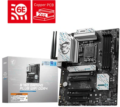 Msi B760 GAMING PLUS WIFI DDR4 nagyítás