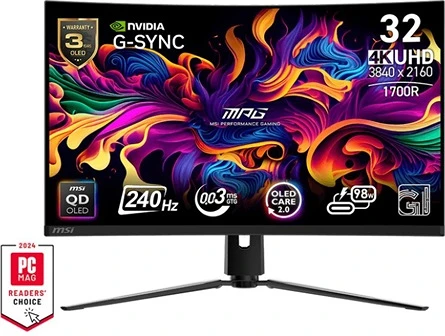 Msi MPG 321CURX QD-OLED nagyítás