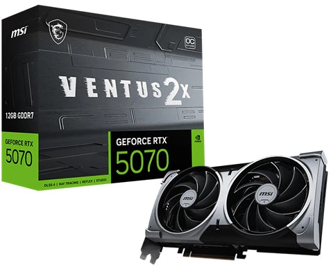 Msi RTX 5070 12G VENTUS 2X OC nagyítás