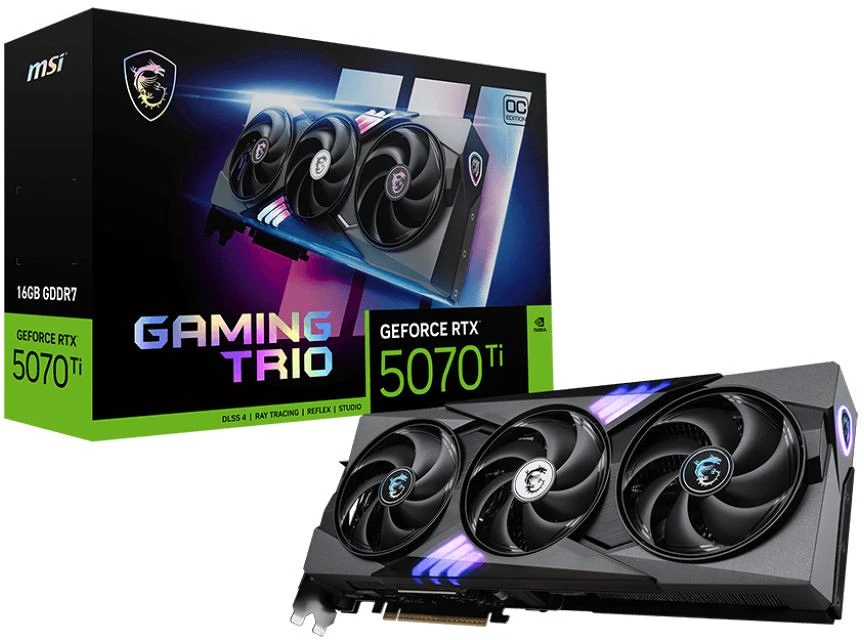 Msi RTX5070TI16GGAMINGTRIOOC nagyítás