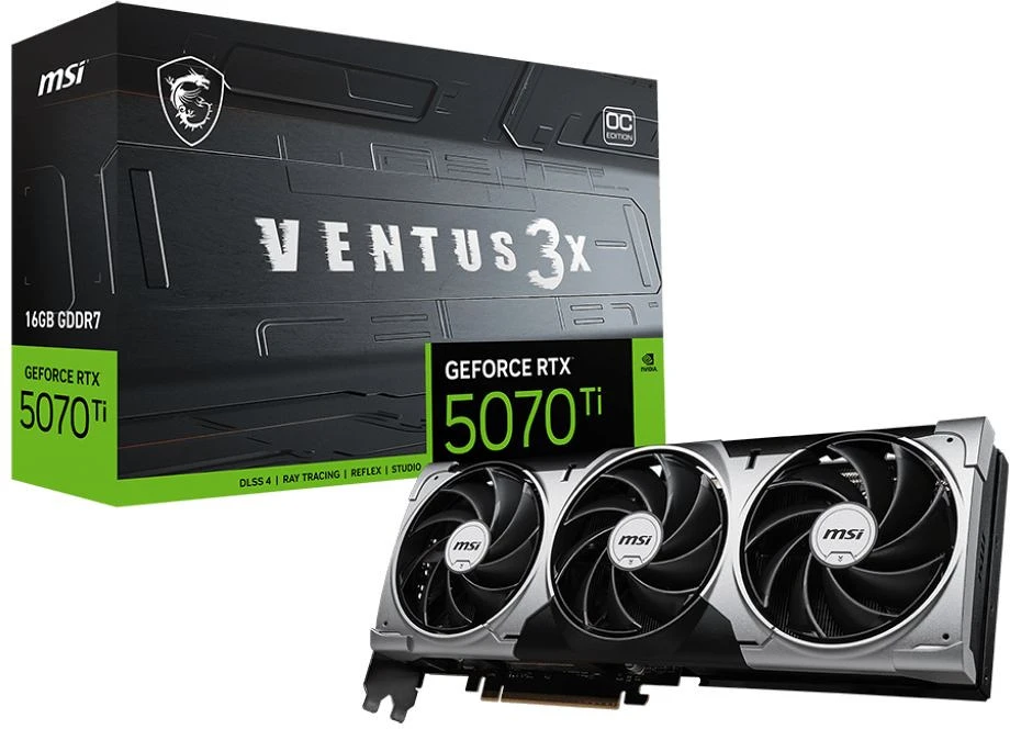 Msi RTX5070TI16GVENTUS3XOC nagyítás