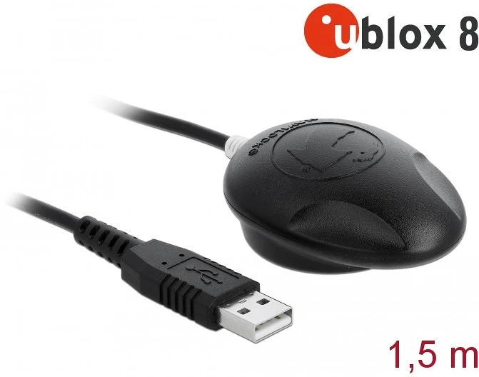 Navilock GPS NL-8002U U-BLOX 8 USB 1,50 M nagyítás