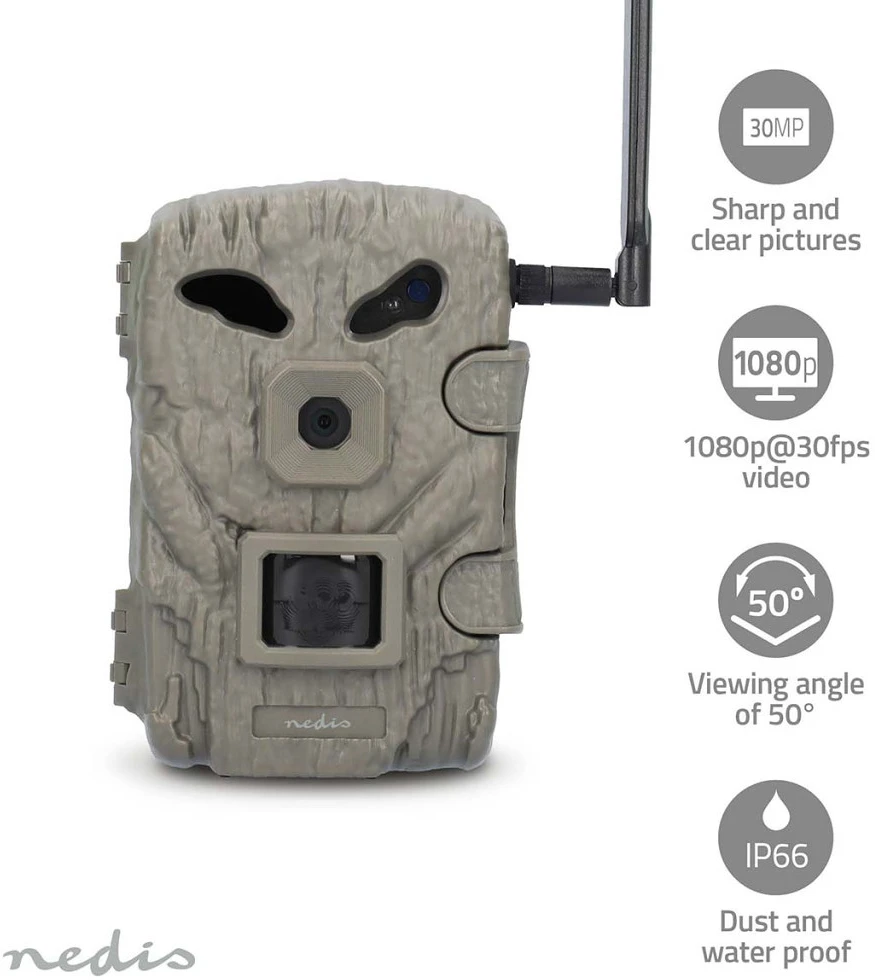 Nedis 4G | 1080P@30FPS | 30.0 nagyítás