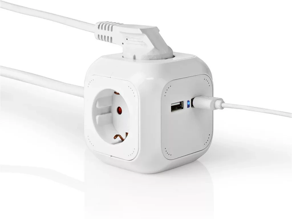 Nedis H05VV-F 3G1.5MM² | FEHÉR nagyítás