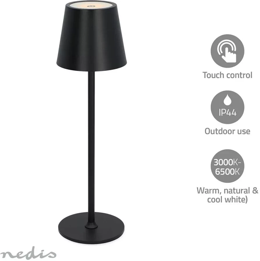 Nedis LED | 1.8 W | 150 LM | 3000 - 6000 K | FEKETE nagyítás