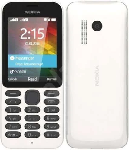 <span itemprop='brand'>Nokia</span> <span itemprop='sku'>215 dual sim mobiltelefon fehér</span> nagyítás