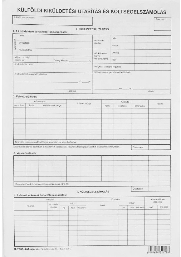 Nyomell B.7300-261/V/ÚJ nagyítás