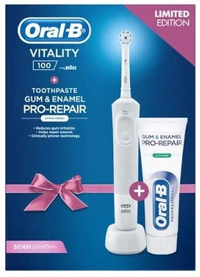 Oral-b D100.413 SENSITIVE +TOOTHPASTE nagyítás