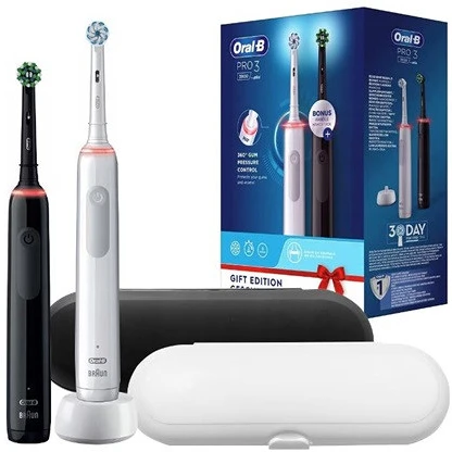 Oral-b PRO 3900 DUO WHITE/BLACK nagyítás