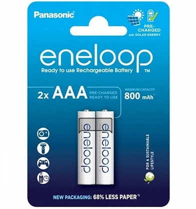 Panasonic AAA, BK-4MCDE/2BE, 1.2V, 800MAH NI-MH nagyítás