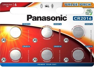 Panasonic CR2016L-6BP-PAN nagyítás