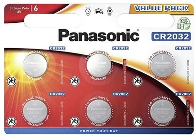 <span itemprop='brand'>Panasonic</span> <span itemprop='sku'>CR2032L-6BP</span> nagyítás