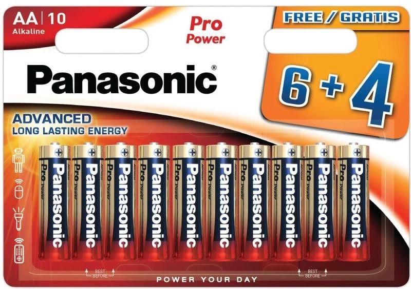 Panasonic LR6PPG/10BW 6+4F nagyítás