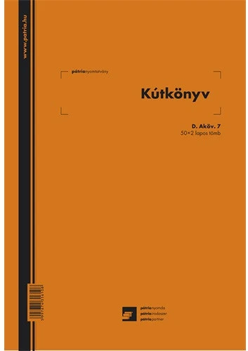 Pátria KÚTKÖNYV 50X2 nagyítás