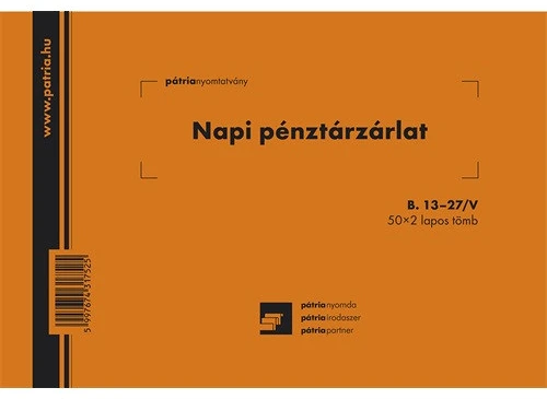 Pátria PÉNZTÁRZÁRLAT 50X2 nagyítás