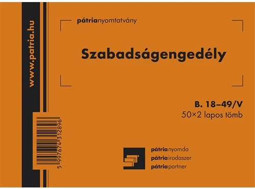 Pátria SZABADSÁGENGEDÉLY 50X2 nagyítás