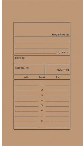 Pátria RÖNTGENTASAK 82X125 MM+12 MM KLAPNI nagyítás