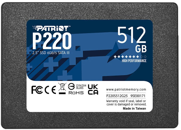 Patriot P220S512G25 nagyítás