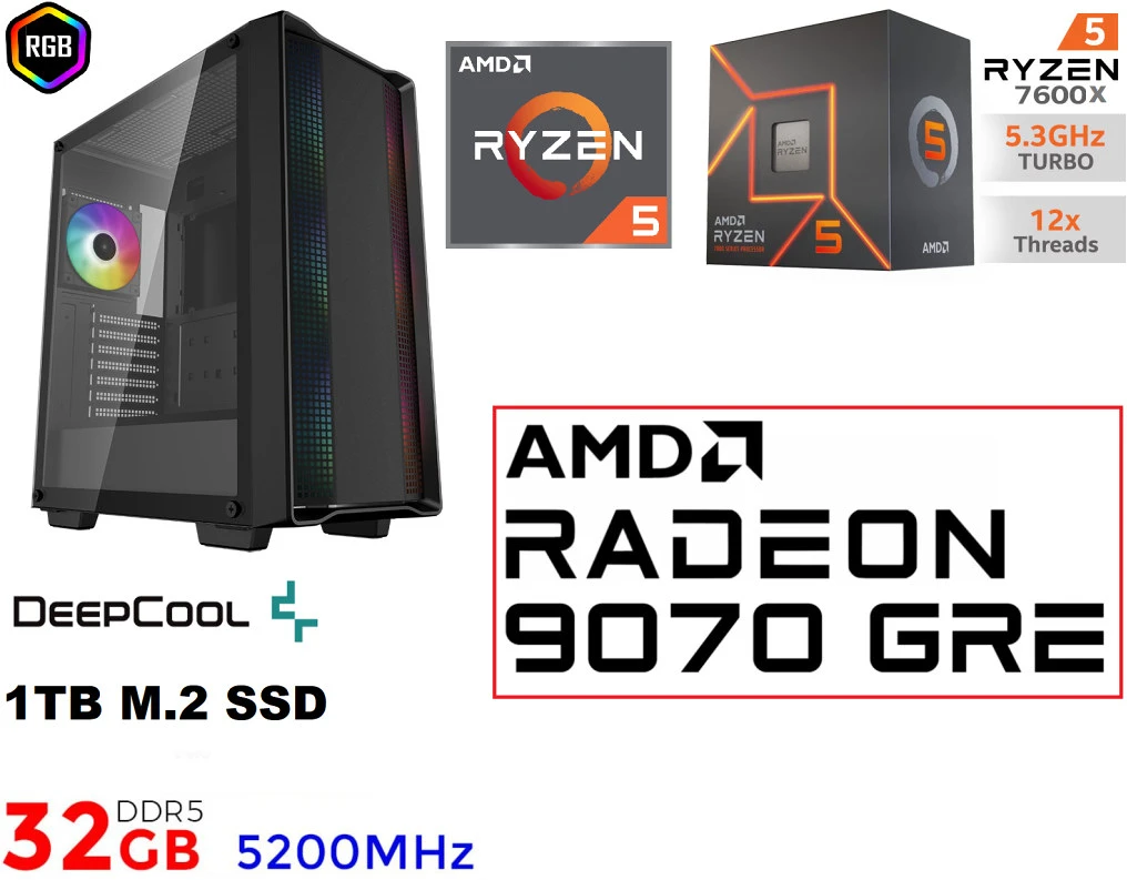 Pcbolt RYZEN5 7600X CPU nagyítás