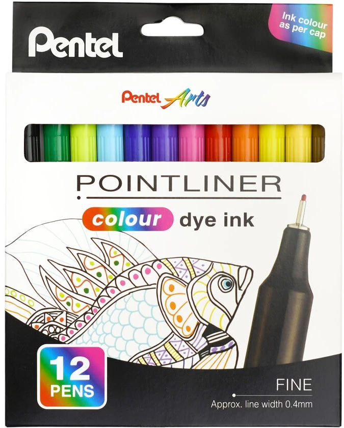Pentel POINTLINER 12 KLF nagyítás