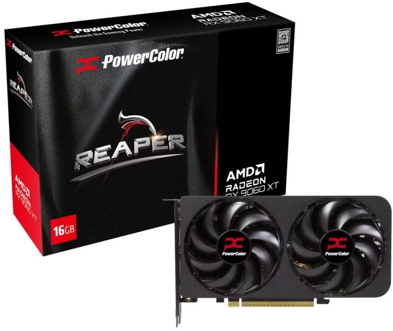 Powercolor RX9060 XT nagyítás