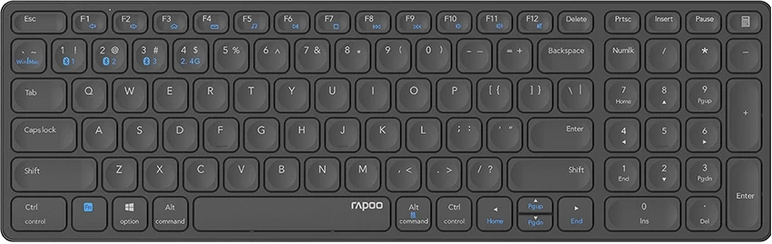 Rapoo E9700M BT+2,4GHZ nagyítás