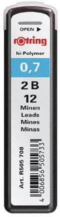 Rotring 0,7 2B nagyítás